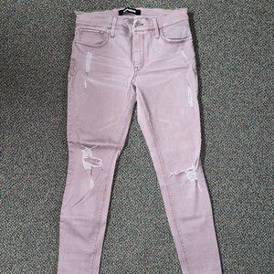 Express Pink Mauve Mid Rise Ankle Skinny Jean